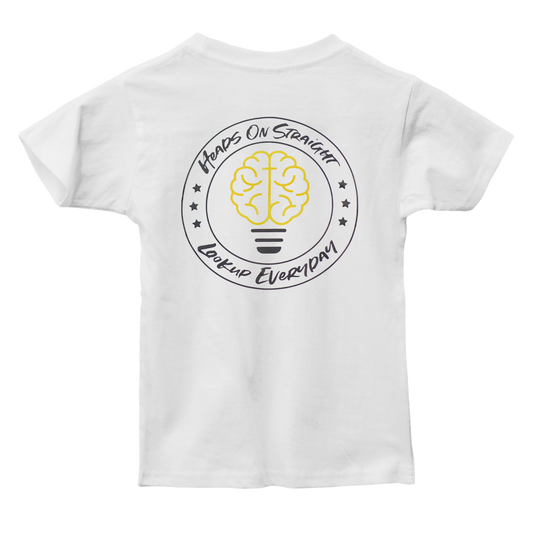 Heads On Straight Tee - White